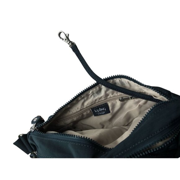 brand new Kipling vintage crossbody bag Reth navy deep blue medium - Picture 7 of 12